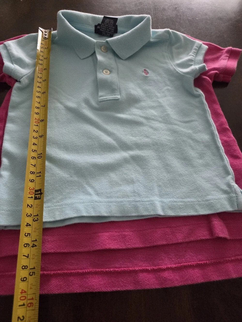 Ralph Lauren Kids Polo Shirts in Hot Pink and Light Blue - Set of 2